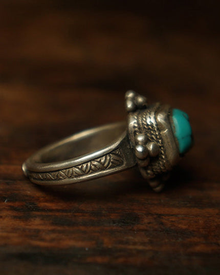 Unity Wealth Harmony Turquoise Silver Rings
