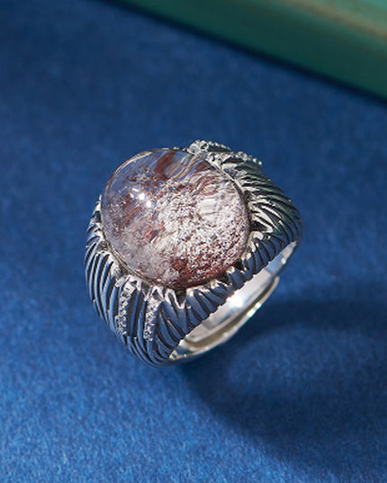 Mystical Spirit Phantom Ring – Ghost Stone in Sterling Silver