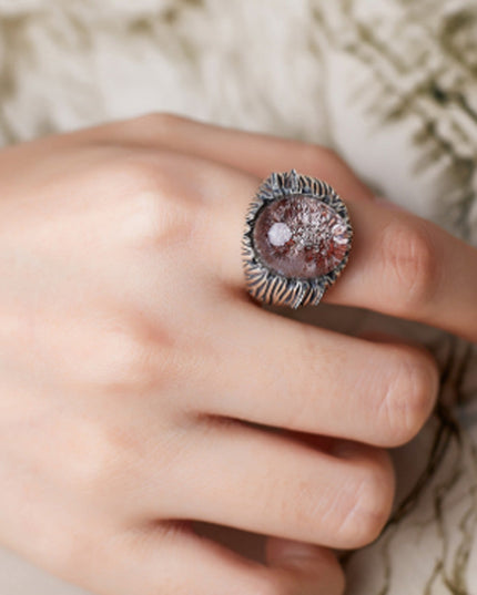 Mystical Spirit Phantom Ring – Ghost Stone in Sterling Silver