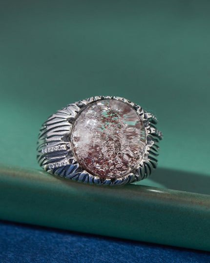 Mystical Spirit Phantom Ring – Ghost Stone in Sterling Silver