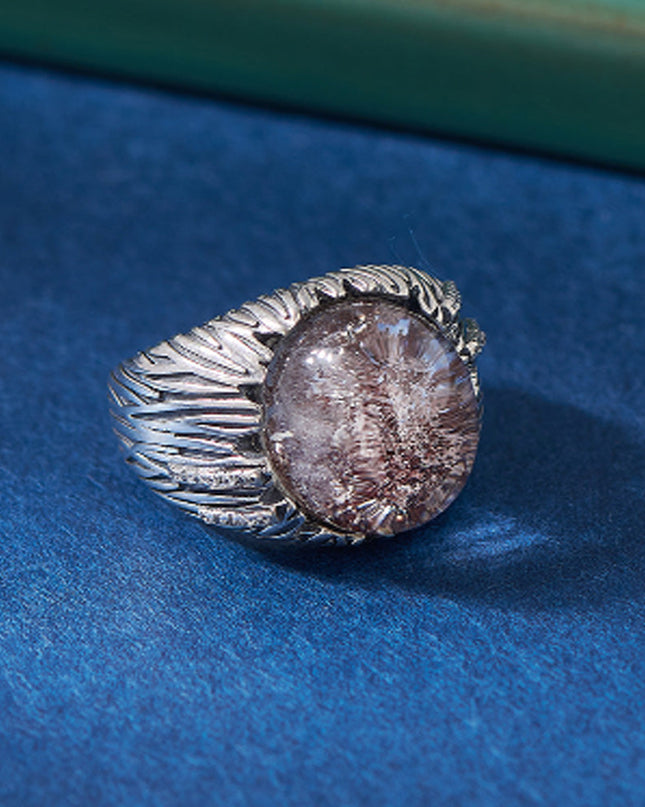 Mystical Spirit Phantom Ring – Ghost Stone in Sterling Silver