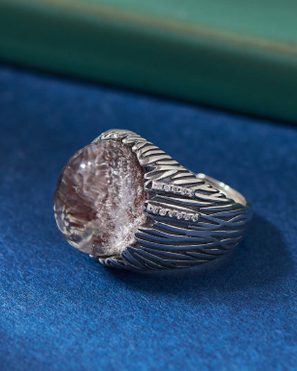 Mystical Spirit Phantom Ring – Ghost Stone in Sterling Silver