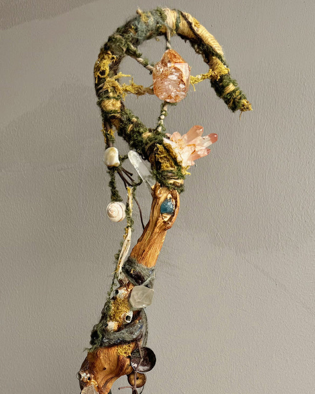 Healing Spiral Crystal Staff by Kailash Energy