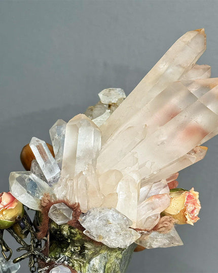 Healing Crystal Antler Staff by Kailash Energy