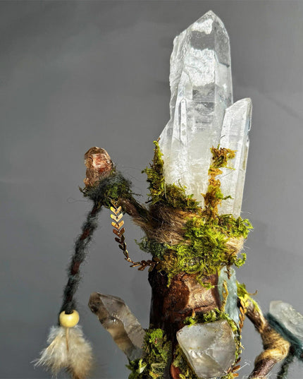 Crystal Calm Guardian Staff by Kailash Energy