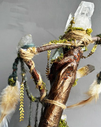 Crystal Calm Guardian Staff by Kailash Energy