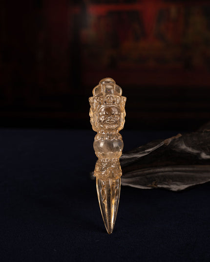 Blessing Energy Clear Quartz Tibetan Dorje Dagger Decoration