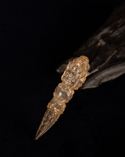 Blessing Energy Clear Quartz Tibetan Dorje Dagger Decoration