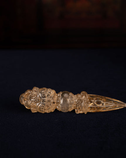 Blessing Energy Clear Quartz Tibetan Dorje Dagger Decoration