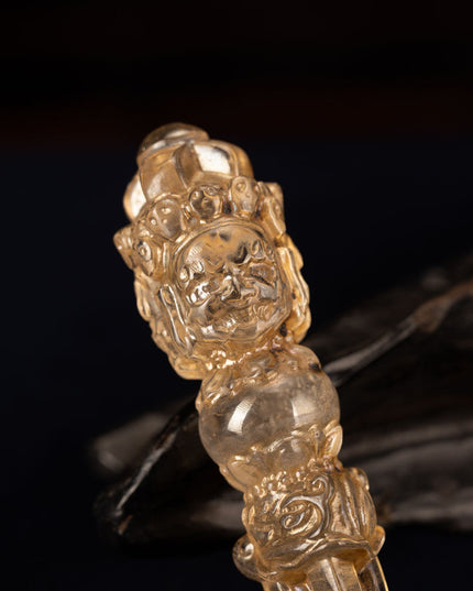 Blessing Energy Clear Quartz Tibetan Dorje Dagger Decoration