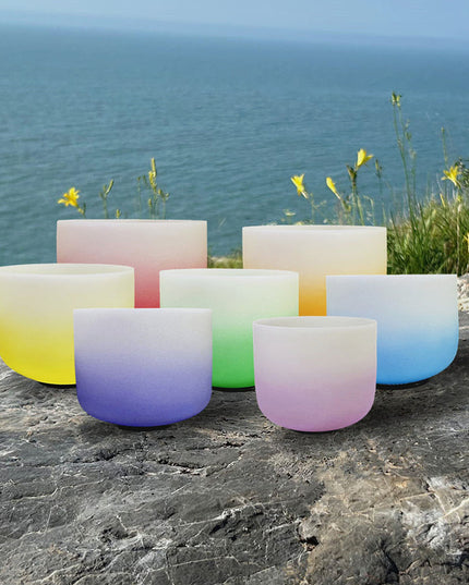 Kailash Energy Serenity Crystal Singing Bowl  - 7 Chakra Gradient Healing Bowls