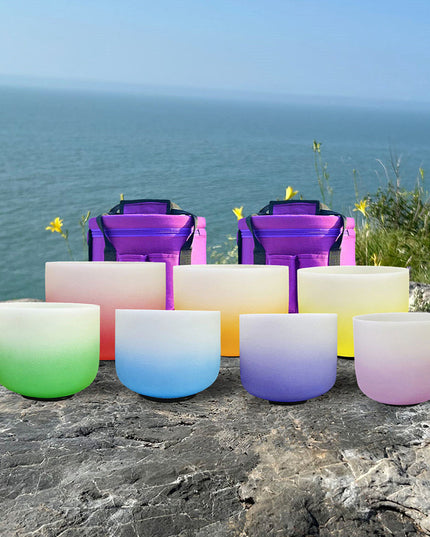 Kailash Energy Serenity Crystal Singing Bowl  - 7 Chakra Gradient Healing Bowls