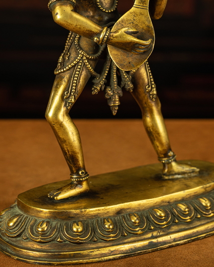 Protective Energy Copper Saraswati Buddha Statue