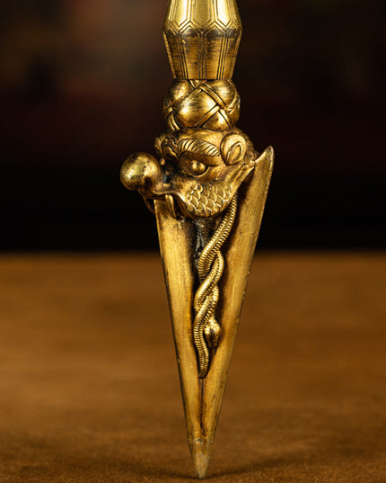 Tibetan Antique Purba Vajra Dagger – Divine Protective Dagger for Rituals