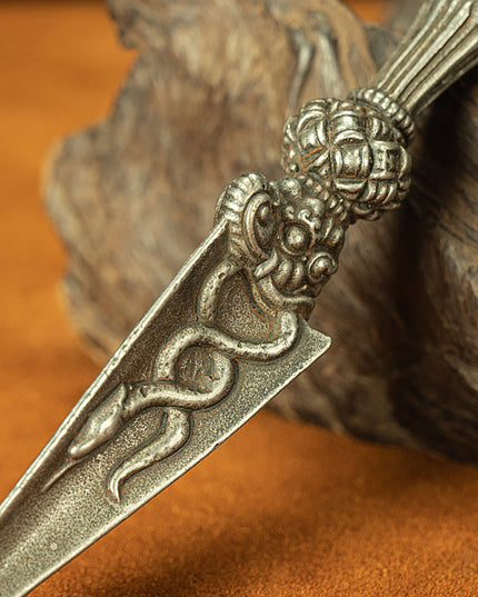 Antique Vajra Ritual Dagger – Old Cold Iron, Sacred Sakya Relic