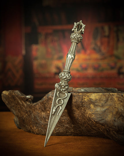 Antique Vajra Ritual Dagger – Old Cold Iron, Sacred Sakya Relic