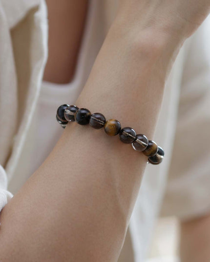 Guardian of Wealth Tiger's Eye Silver Bracelet
