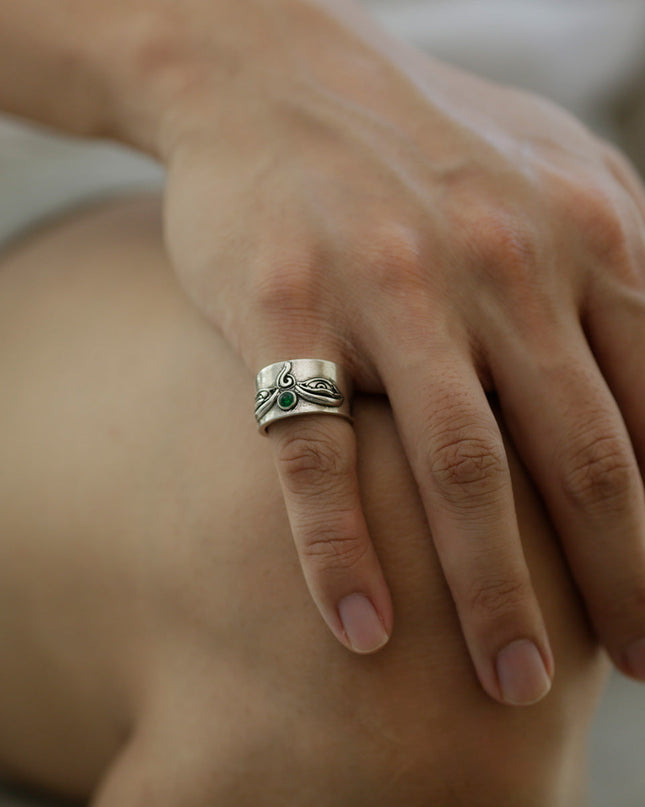 Wealth Energy Tibetan Treasures Rings