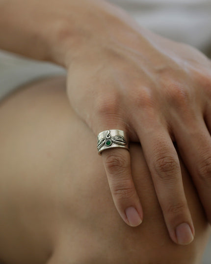 Wealth Energy Tibetan Treasures Rings