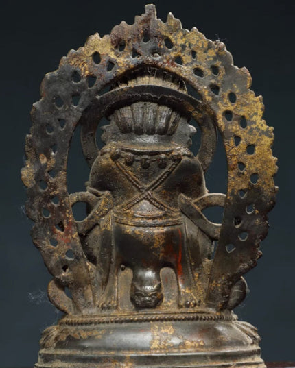 Mahakala MAGIC Tibetan Bronze Statue for Eliminating Diseases