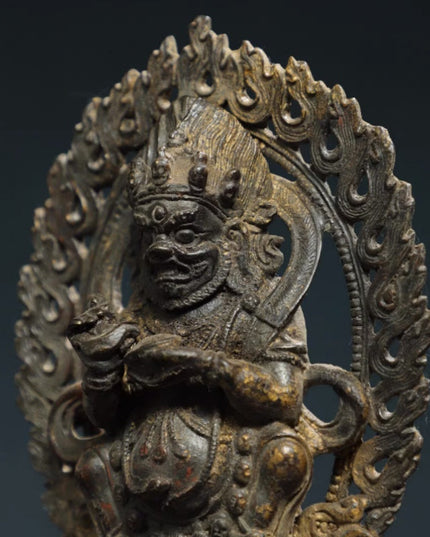 Mahakala MAGIC Tibetan Bronze Statue for Eliminating Diseases