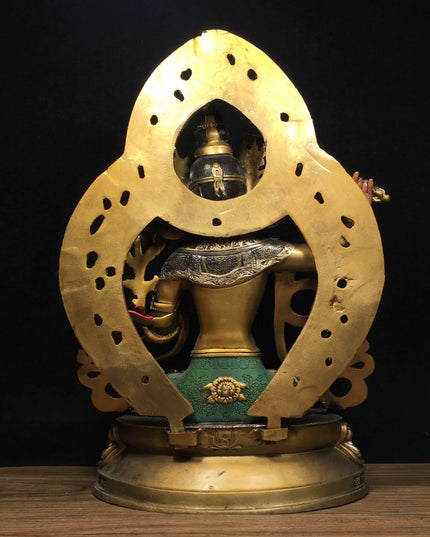 Manjushri AWAKENING Tibetan Statue for Eliminating Weakness