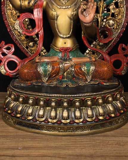 Manjushri AWAKENING Tibetan Statue for Eliminating Weakness