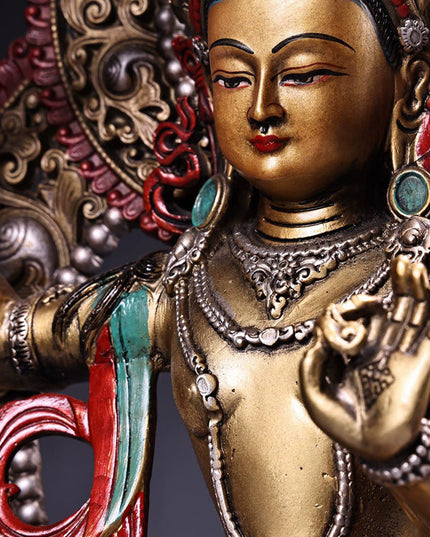 Manjushri AWAKENING Tibetan Statue for Eliminating Weakness