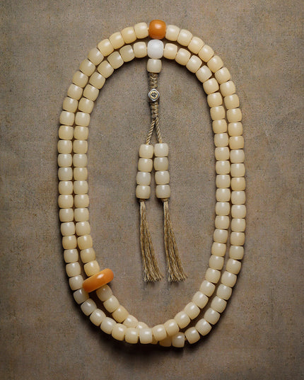Natural White Jade Bodhi Bead Bracelet & Necklace – With Protective Energy