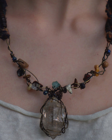 Healing Energy Crystal Pendant Necklace