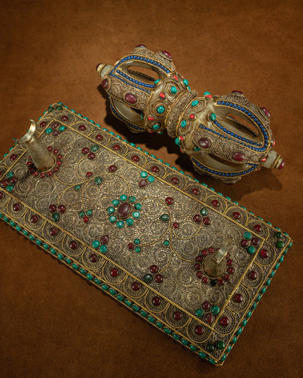 Crystal Vajra of Subjugation – Qing Dynasty Five-Pronged Ritual Phurba