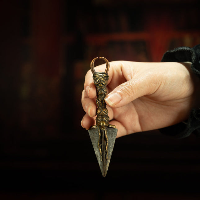 Iron of the Fierce One – 15th Century Yamantaka Phurba Ritual Dagger
