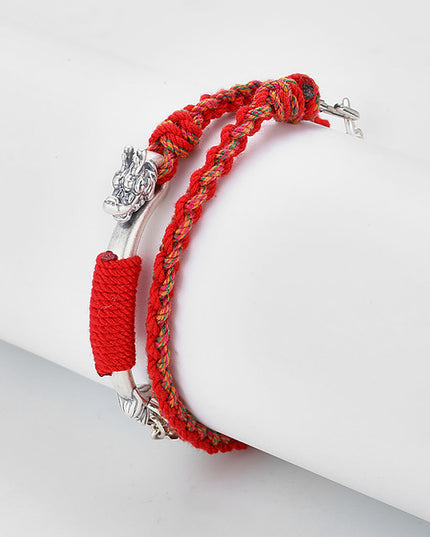 Drala Dragon Blessing Red Cord Bracelet