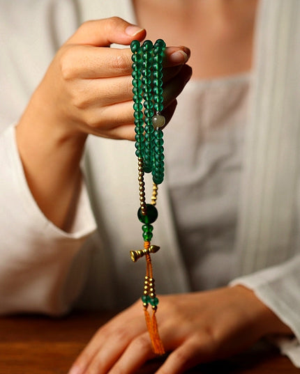 Serenity Mala – Purity Energy 108 Mala Beads Necklace & Bracelet