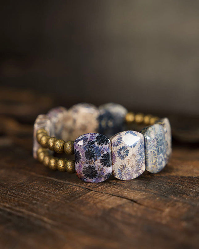 Coral Stone Vitality Bracelet – Protection and Life Energy