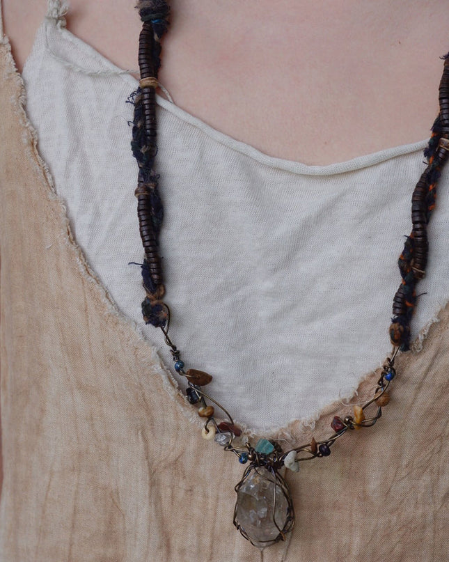 Healing Energy Crystal Pendant Necklace