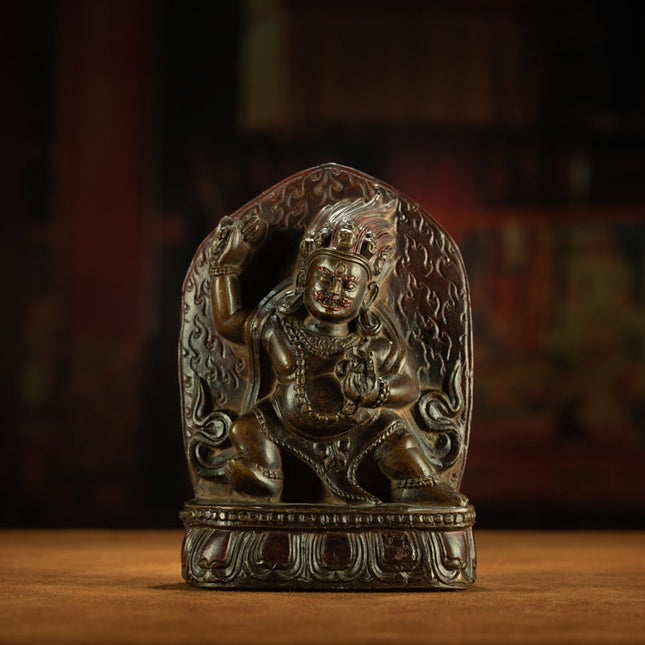 Guardian of Fierce Compassion – 17th Century Vajrapani Mani Stone Statue