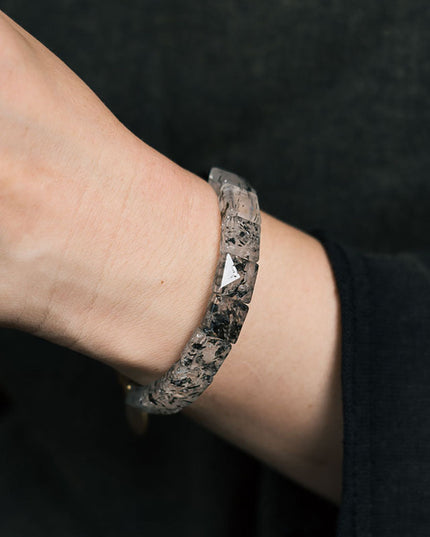 Eternal Clarity Obsidianwood & Super Seven Crystal Bracelet