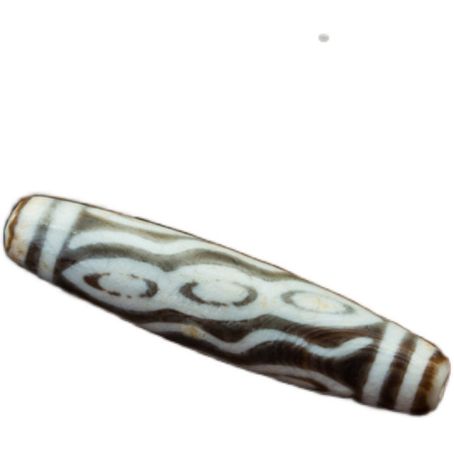Dragon Eye Dzi Bead Pendant – Unique Nine-Eye Design for Spiritual Protection