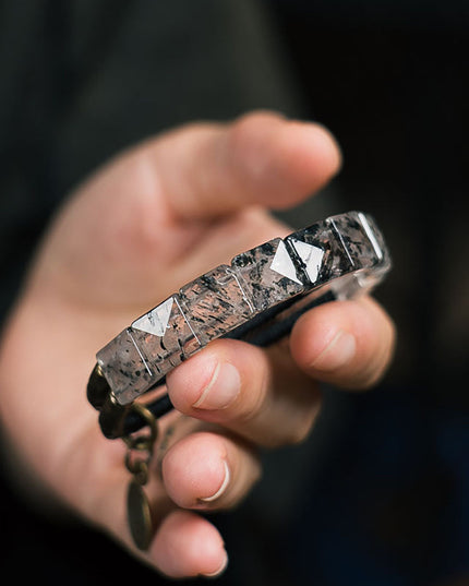 Eternal Clarity Obsidianwood & Super Seven Crystal Bracelet