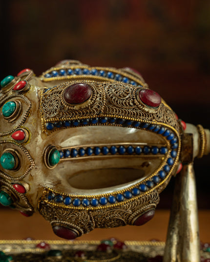 Crystal Vajra of Subjugation – Qing Dynasty Five-Pronged Ritual Phurba