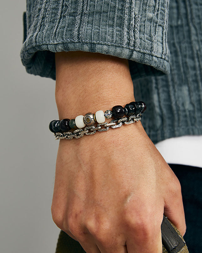 Pure Clarity Bodhi & Green Phantom Bracelet