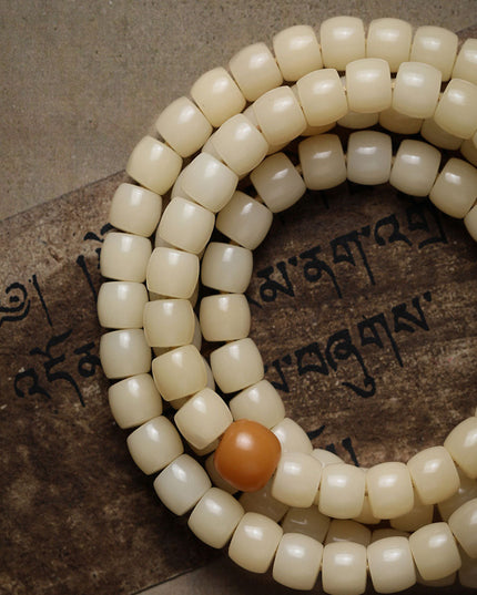 Natural White Jade Bodhi Bead Bracelet & Necklace – With Protective Energy