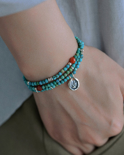 Healing Turquoise Serenity Bracelet& Necklace