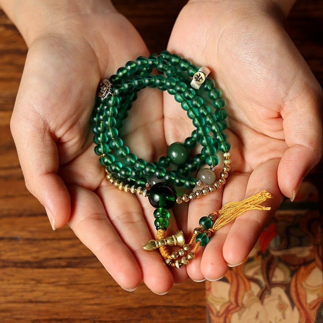 Serenity Mala – Purity Energy 108 Mala Beads Necklace & Bracelet