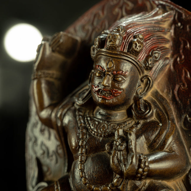 Guardian of Fierce Compassion – 17th Century Vajrapani Mani Stone Statue