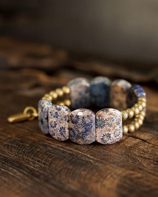 Coral Stone Vitality Bracelet – Protection and Life Energy