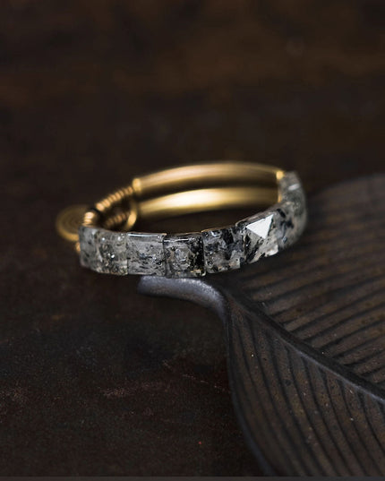 Eternal Clarity Obsidianwood & Super Seven Crystal Bracelet