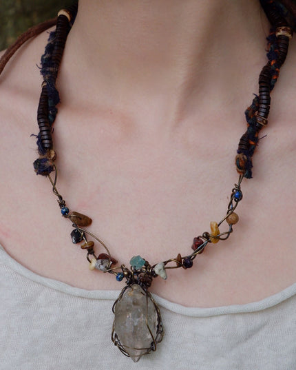 Healing Energy Crystal Pendant Necklace
