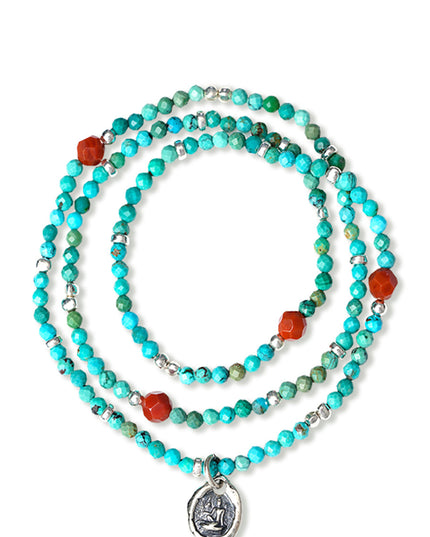 Healing Turquoise Serenity Bracelet& Necklace